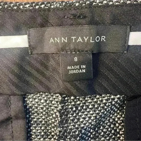 Ann Taylor Dress Pants Womens Flat Front Tweed Pants Size 8 - Picture 10 of 11